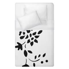 Flower Rose Black Sexy Duvet Cover (single Size) by Mariart