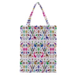 Birds Fish Flowers Floral Star Blue White Sexy Animals Beauty Rainbow Pink Purple Blue Green Orange Classic Tote Bag by Mariart