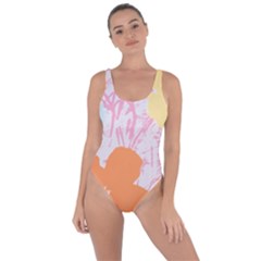 Flower Sunflower Floral Pink Orange Beauty Blue Yellow Bring Sexy Back Swimsuit by Mariart