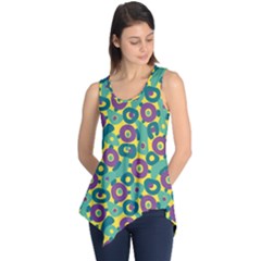 Discrete State Turing Pattern Polka Dots Green Purple Yellow Rainbow Sexy Beauty Sleeveless Tunic by Mariart