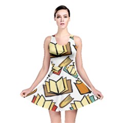 Friends Library Lobby Book Sale Reversible Skater Dress by Mariart
