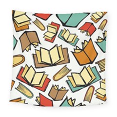 Friends Library Lobby Book Sale Square Tapestry (large)