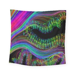 Aurora Wave Colorful Space Line Light Neon Visual Cortex Plate Square Tapestry (small)