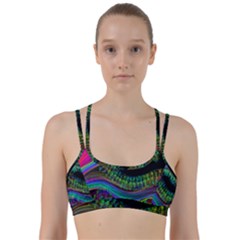 Aurora Wave Colorful Space Line Light Neon Visual Cortex Plate Line Them Up Sports Bra by Mariart