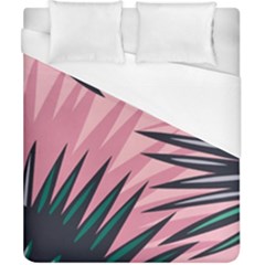 Graciela Detail Petticoat Palm Pink Green Duvet Cover (california King Size) by Mariart