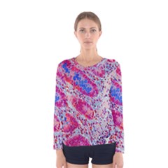 Histology Inc Histo Logistics Incorporated Alcian Blue Women s Long Sleeve Tee