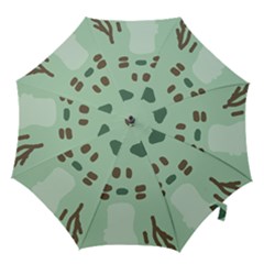 Lineless Background For Minty Wildlife Monster Hook Handle Umbrellas (medium)