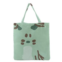 Lineless Background For Minty Wildlife Monster Grocery Tote Bag by Mariart