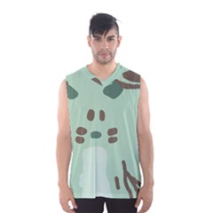 Lineless Background For Minty Wildlife Monster Men s Basketball Tank Top by Mariart