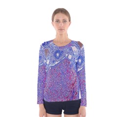 Histology Inc Histo Logistics Incorporated Human Liver Rhodanine Stain Copper Women s Long Sleeve Tee