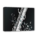 Line Light Leaf Flower Floral Black White Beauty Polka Deluxe Canvas 16  x 12   View1