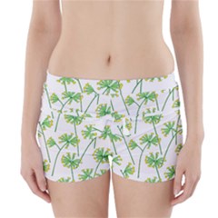 Marimekko Fabric Flower Floral Leaf Boyleg Bikini Wrap Bottoms