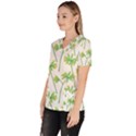 Marimekko Fabric Flower Floral Leaf Scrub Top View2