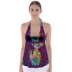 Live Green Brain Goniastrea Underwater Corals Consist Small Babydoll Tankini Top by Mariart