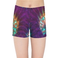 Live Green Brain Goniastrea Underwater Corals Consist Small Kids Sports Shorts by Mariart