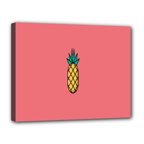 Pineapple Fruite Minimal Wallpaper Canvas 14  X 11  by Mariart