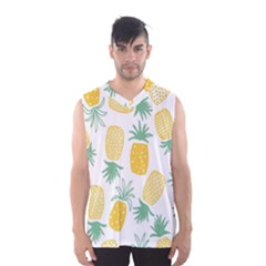 Pineapple Fruite Seamless Pattern Men s Basketball Tank Top by Mariart