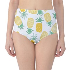 Pineapple Fruite Seamless Pattern High-waist Bikini Bottoms