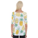 Pineapple Fruite Seamless Pattern Wide Neckline Tee View2