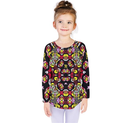 Queen Design 456 Kids  Long Sleeve Tee by MRTACPANS