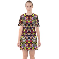 Queen Design 456 Sixties Short Sleeve Mini Dress