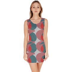 Pink Red Grey Three Art Bodycon Dress by Mariart