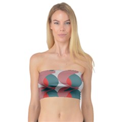 Pink Red Grey Three Art Bandeau Top by Mariart