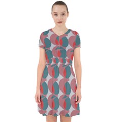 Pink Red Grey Three Art Adorable In Chiffon Dress by Mariart