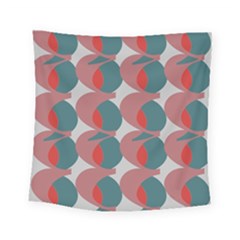 Pink Red Grey Three Art Square Tapestry (small)