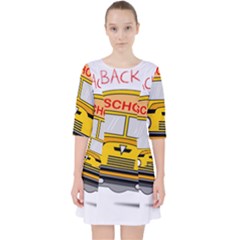 Back To School - School Bus Pocket Dress by Valentinaart