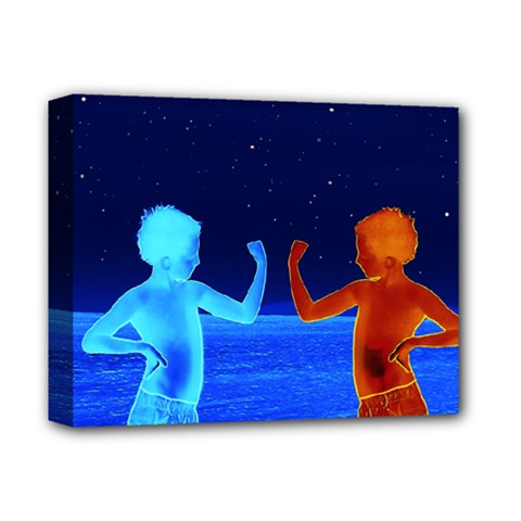 Space Boys  Deluxe Canvas 14  X 11  by Valentinaart