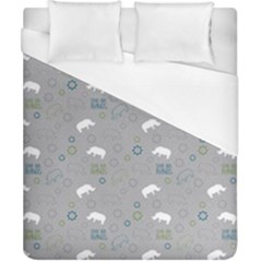 Shave Our Rhinos Animals Monster Duvet Cover (california King Size) by Mariart