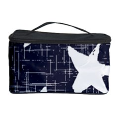 Star Space Line Blue Art Cute Kids Cosmetic Storage Case by Mariart