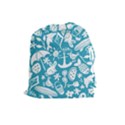 Summer Icons Toss Pattern Drawstring Pouches (Large)  View1