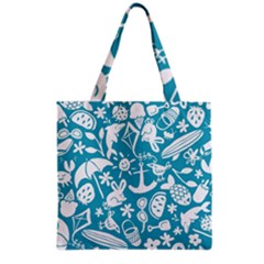 Summer Icons Toss Pattern Grocery Tote Bag by Mariart
