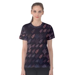 These Letter Ancient Tibetan Kingdom Zhang Zhung Ram Yam Kham Srum Art Sign Women s Cotton Tee