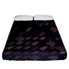 These Letter Ancient Tibetan Kingdom Zhang Zhung Ram Yam Kham Srum Art Sign Fitted Sheet (california King Size) by Mariart