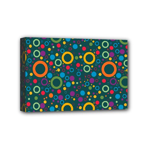 70s Pattern Mini Canvas 6  X 4  by ValentinaDesign