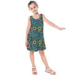 70s Pattern Kids  Sleeveless Dress by ValentinaDesign