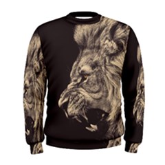 Angry Male Lion Men s Sweatshirt