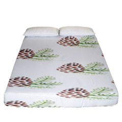 Pinecone Pattern Fitted Sheet (king Size) by Mariart