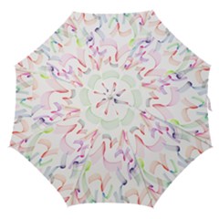 Rainbow Green Purple Pink Red Blue Pattern Zommed Straight Umbrellas by Mariart