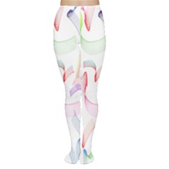 Rainbow Green Purple Pink Red Blue Pattern Zommed Women s Tights by Mariart