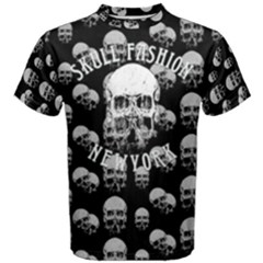  Black Skull Fashion New York Men s Cotton Tee