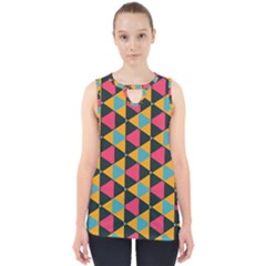 Triangles Pattern                           Cut Out Tank Top by LalyLauraFLM