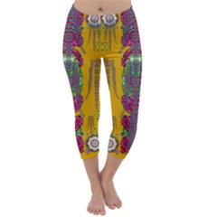 Rainy Day To Cherish  In The Eyes Of The Beholder Capri Winter Leggings 