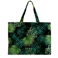 Tropical Pattern Zipper Mini Tote Bag by ValentinaDesign