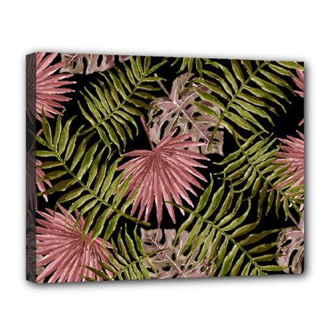 Tropical pattern Canvas 14  x 11 