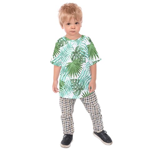 Tropical Pattern Kids Raglan Tee by ValentinaDesign