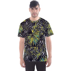 Tropical pattern Men s Sports Mesh Tee